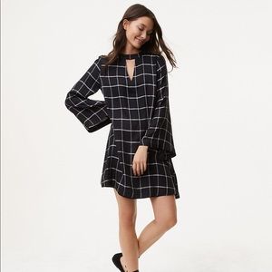 loft windowpane dress